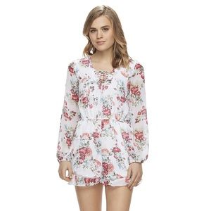 Beauty & the Beast Floral Romper